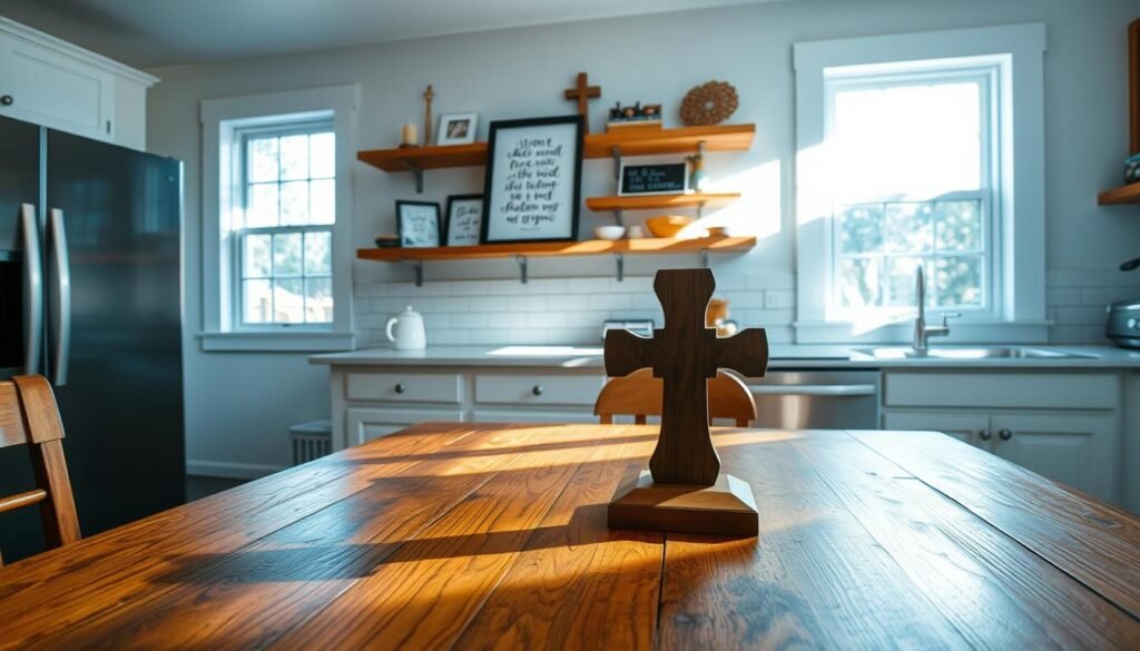 Your kitchen pulses with life—steaming mugs clinking, cutting boards doubling as conversation starters, counters bearing witness to both meal prep and heartfelt prayers. This bustling hub offers endless opportunities to weave spiritual reminders into daily rhythms. Let’s explore how to make this functional space a wellspring of inspiration.