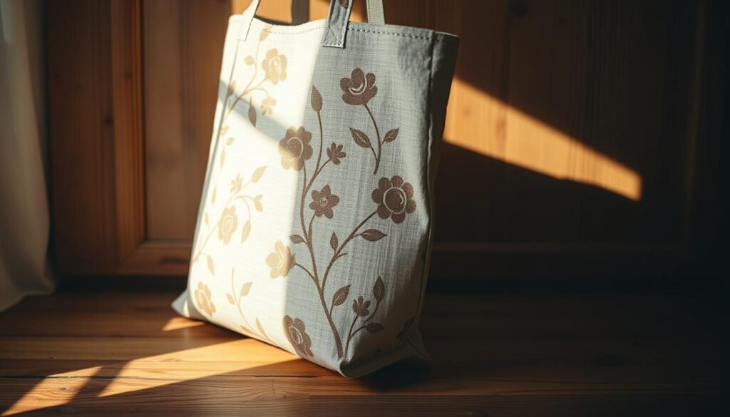 A stylized floral stencil tote bag resting on a wooden surface, illuminated by warm, natural lighting. The pattern features delicate, hand-painted blooms in soft pastel hues, lending a charming, artisanal touch. The bag's texture and weave are clearly visible, evoking a sense of craftsmanship. The composition showcases the bag's design in a clean, minimalist setting, allowing the floral motif to take center stage. Subtle shadows and reflections add depth and dimension, creating an inviting, rustic ambiance. The overall mood is one of understated elegance and DIY creativity. A stylized floral stencil tote bag resting on a wooden surface, illuminated by warm, natural lighting. The pattern features delicate, hand-painted blooms in soft pastel hues, lending a charming, artisanal touch. The bag's texture and weave are clearly visible, evoking a sense of craftsmanship. The composition showcases the bag's design in a clean, minimalist setting, allowing the floral motif to take center stage. Subtle shadows and reflections add depth and dimension, creating an inviting, rustic ambiance. The overall mood is one of understated elegance and DIY creativity.