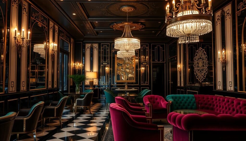 Step into a space where geometry meets glamour – that’s the essence of Art Deco’s enduring appeal. This 1920s-born style brings architectural drama to everyday living through sharp angles and luxurious materials. Modern interpretations let you capture its spirit without museum-like formality.