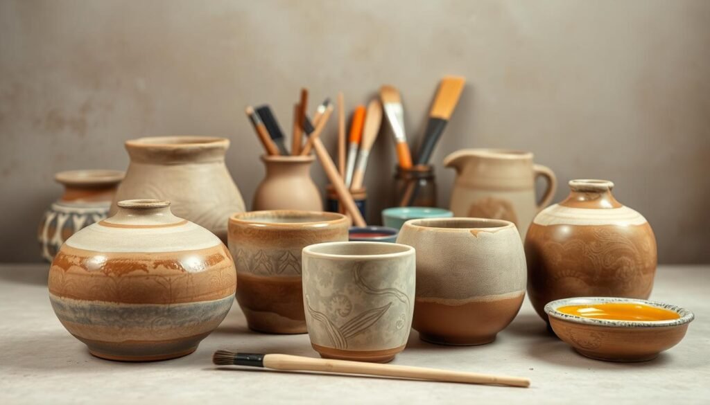 air dry clay glaze