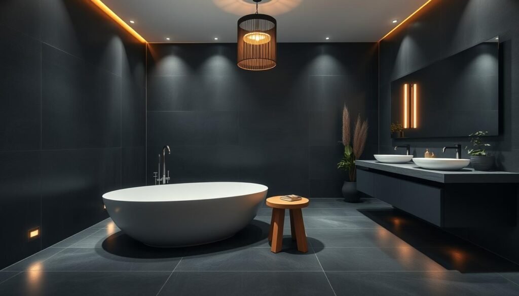 dark bathroom
