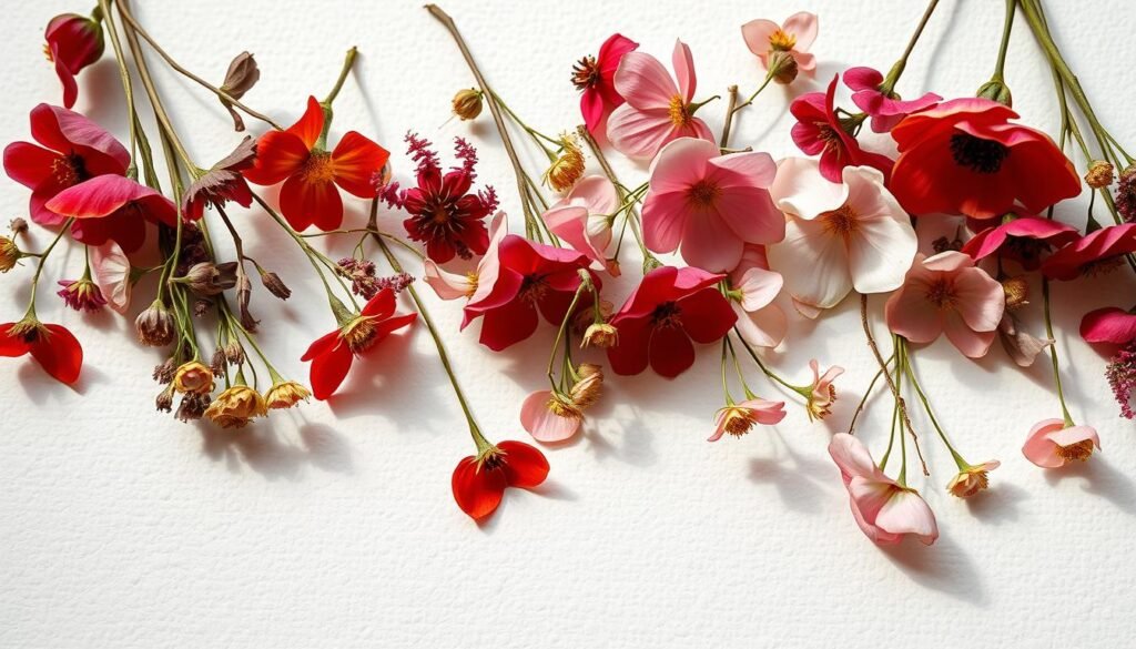 pressed flowers