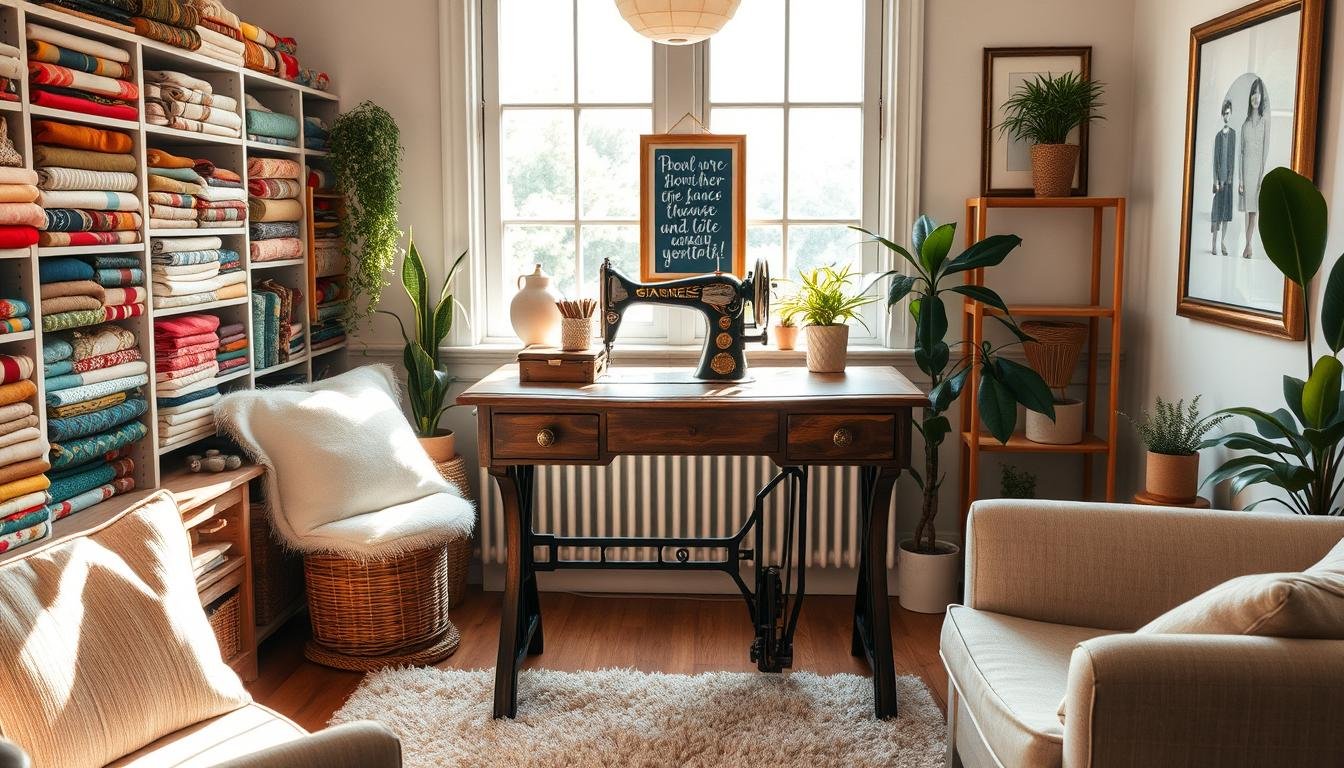 sewing room decor